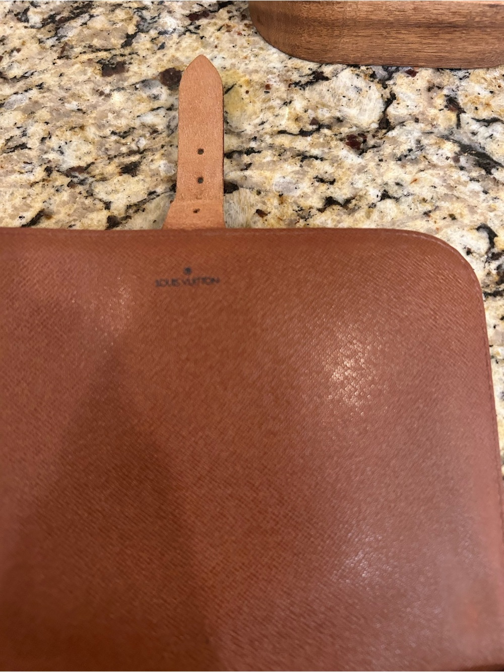 Louis Vuitton Brown Monogram Crossbody Bag with Tan Trim with coa - Picture 14 of 16